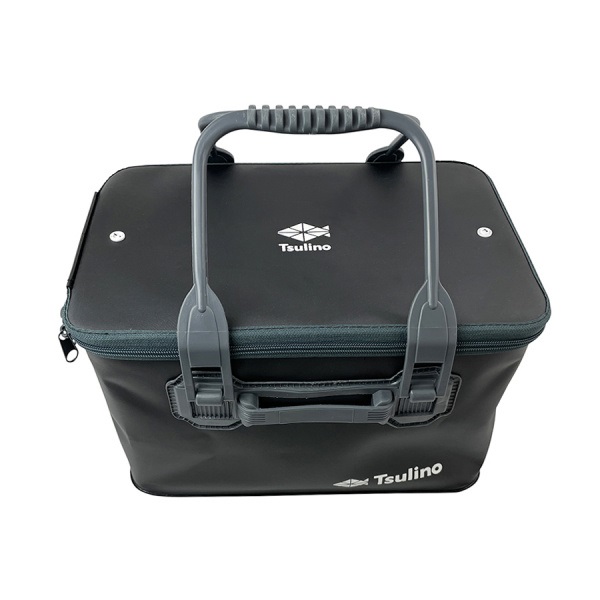 ハンドル・フタ付きの折りたたみバッカン